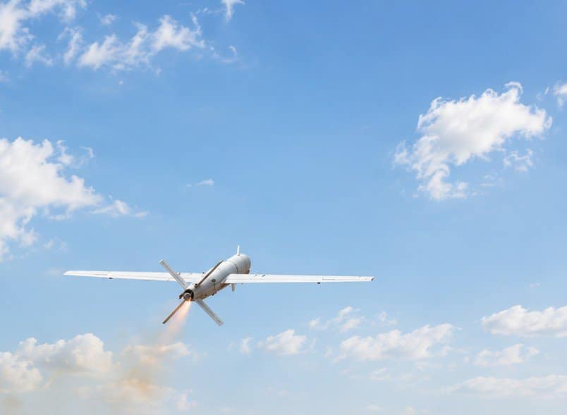 VAYU-ASTRA Loitering UAV on Rail Launcher